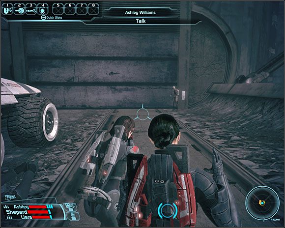 Po pokonaniu kolonistów będziemy mogli skorzystać z windy, by zjechać na główny poziom Nadziei Zhu - [6. Feros] 5. Torian - Mass Effect - PC - poradnik do gry