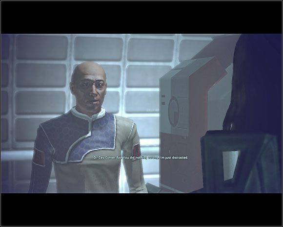 Kierujemy się do gabinetu medycznego (NOV13-D ), gdzie rozmawiamy z doktorem Cohenem - [7. Noveria] 4. Stacja Szczelinowa i underlaby (Zadania cz.1) - Mass Effect - PC - poradnik do gry