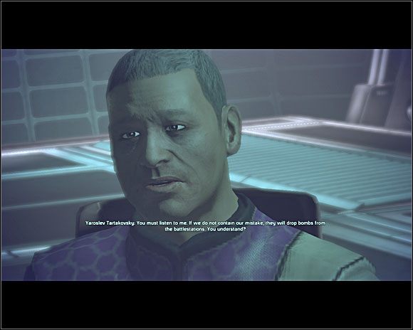 Kiedy wyrazimy swoją gotowość, Tartakowski powie nam o kodzie aktywacyjnym - [7. Noveria] 4. Stacja Szczelinowa i underlaby (Zadania cz.2) - Mass Effect - PC - poradnik do gry