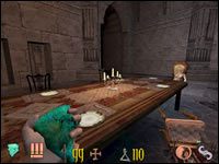 Kiedy podejdziemy do spiralnych schodów na końcu korytarza zatrzasną się za nami drzwi, zza których spoglądać będą na nas te wstrętne poczwary - 07: Czas na Lizbeth | Clive Barkers Undying - Clive Barkers Undying - poradnik do gry