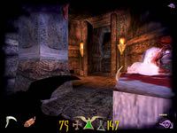 Przechodząc przez ruiny starożytnej wioski natkniemy się na zablokowane drzwi - aby je otworzyć wystarczy przedostać się do wieży nieopodal i ruszyć dźwignię - 12: Nowy świat | Clive Barkers Undying - Clive Barkers Undying - poradnik do gry