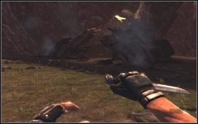 Znajdź rozbity kawałek kadłuba - wokół pełno będzie dinozaurów - eliminuj je najlepiej nożem, ze względu na oszczędność amunicji - [Rozdział] Ghost in the Shadow | Turok - Turok - poradnik do gry