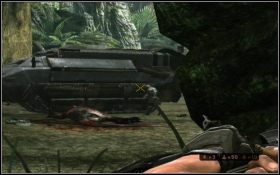 Pojawi się kilka ciężarówek z transportem wrogich żołnierzy - wokół szaleją dinozaury, więc staraj się jak najbardziej wykorzystać okazje do skonfrontowania obu stron - [Rozdział] Heroes End | Turok - Turok - poradnik do gry