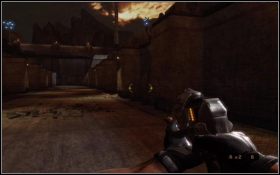 Za bramą wskocz czym prędzej do kanału - inaczej wrogowie wezmą cię w krzyżowy ogień - [Rozdział] End oh the Road | Turok - Turok - poradnik do gry