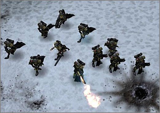 Zalecane stosowanie drużyny podczas zmasowanych ataków przy boku Dowódców oraz w razie konieczności w celach obronnych - Siostry Bitwy (cz.1) | Rasy | Warhammer 40,000 Dawn of War - Soulstorm - Warhammer 40,000: Dawn of War - Soulstorm - poradnik do gry