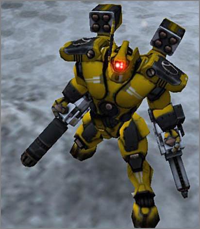 W pełni uzbrojony Komandor Tau wygląda właśnie tak - Imperium Tau (cz.1) | Rasy | Warhammer 40,000 Dawn of War - Soulstorm - Warhammer 40,000: Dawn of War - Soulstorm - poradnik do gry