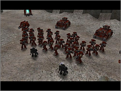 W tym scenariuszu nie można ignorować standardowej piechoty Space Marines - KAURAVA II (2A) LANDS OF SOLITUDE | Kampania - Warhammer 40,000: Dawn of War - Soulstorm - poradnik do gry