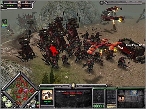 Na drodze do kwatery głównej wroga napotkasz silnie ufortyfikowane przejścia - KAURAVA II (2B) ROKCLAW MOUNTAINS | Kampania - Warhammer 40,000: Dawn of War - Soulstorm - poradnik do gry