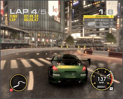 Drugi wyścig jeszcze szybciej pozwoli Ci wyjść na prowadzenie, a to dlatego, że w początkowej części trasy znajduje się kilka wolniejszych sekcji, gdzie komputerowi kierowcy lubą mocno zwalniać - J-Speed Super Two - Pro Tuned | Japonia | Race Driver GRID - Race Driver: GRID - poradnik do gry