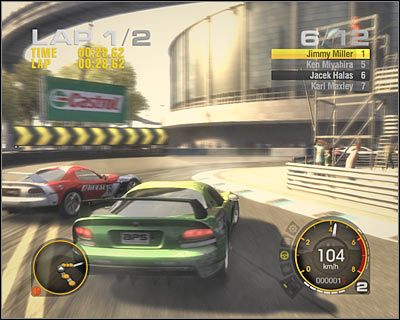 Wymagająca jest również końcowa sekcja okrążenia - ARL Rookie Badge - Pro Muscle | USA | Race Driver GRID - Race Driver: GRID - poradnik do gry