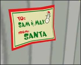 Gdy robot runie na ziemię, zejdź na dół i zabierz z jego stopy karteczkę - Poradnik do gry - Episode 1 - Ice Station Santa (cz.1) | Sam & Max - Sam & Max: Beyond Time and Space - poradnik do gry