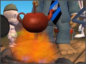 Nalej wody do szklanki i wlej do czajnika wiszącego nad paleniskiem - Episode 2 - Moai Better Blues (cz.2) | Sam & Max Beyond Time and Space - Sam & Max: Beyond Time and Space - poradnik do gry