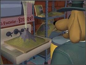 Z rozwalonej beczki zabierz trochę sody i nasyp jej do wulkanu - Episode 4 - Chariots of The Dog (cz.1) | Sam & Max Beyond Time and Space - Sam & Max: Beyond Time and Space - poradnik do gry