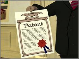 Poproś go o patent na potrawę z ciasta smołowego (Gooey molasses tar cake patent) - Episode 4 - Chariots of The Dog (cz.3) | Sam & Max Beyond Time and Space - Sam & Max: Beyond Time and Space - poradnik do gry