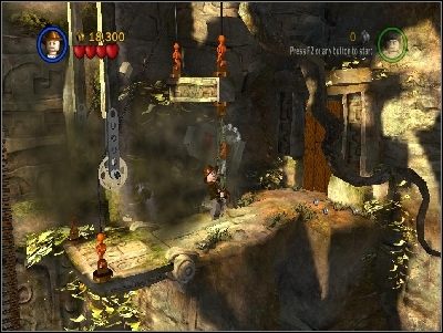 Zobaczysz dwie wiszące liany - Chapter 1 - The Lost Temple (cz.3) - Poszukiwacze Zaginionej Arki - LEGO Indiana Jones: The Original Adventures - poradnik do gry