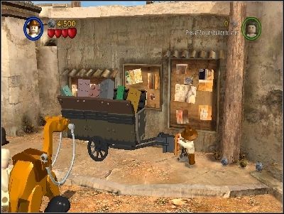 W następnej lokacji pokonaj przeciwników (tych na wielbłądach możesz strącić biczem) - Chapter 3 - City of Danger (cz.1) - Poszukiwacze Zaginionej Arki - LEGO Indiana Jones: The Original Adventures - poradnik do gry
