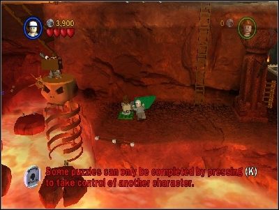 Używając nowo powstałego mechanizmu, podnieś windę zrobioną z czaszki - Chapter 3 - The Temple of Kali (cz.1) - Świątynia Zagłady - LEGO Indiana Jones: The Original Adventures - poradnik do gry
