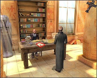 Teraz musisz zbadać wszystkie pomieszczenia wewnątrz muzeum, podnosząc przedmioty, które stały się aktywne - Egipskie muzeum (cz.1) | Kair | Dracula Początek - Dracula: Początek - poradnik do gry