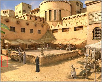 Po znalezieniu się w nowym miejscu kliknij na przejściu prowadzącym w stronę widocznego w oddali domu - Targowisko #4 (cz.1) | Kair | Dracula Początek - Dracula: Początek - poradnik do gry