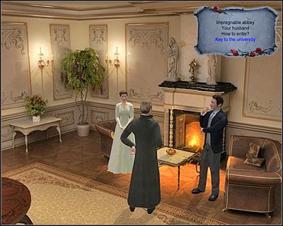 Znajdujesz się w niewielkim pomieszczeniu, na które składają się trzy różne ekrany - Dwór Państwa Orlowskich (cz.1) | Wiedeń | Dracula Początek - Dracula: Początek - poradnik do gry