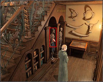 W pierwszej kolejności wypadałoby podnieść niektóre spośród leżących na stole przedmiotów - Biblioteka uniwersytecka (cz.1) | Wiedeń | Dracula Początek - Dracula: Początek - poradnik do gry