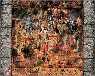 Po lewej stronie powinieneś zauważyć zasłonięty obraz - Zamek Draculi (cz.4) | Transylwania | Dracula Początek - Dracula: Początek - poradnik do gry