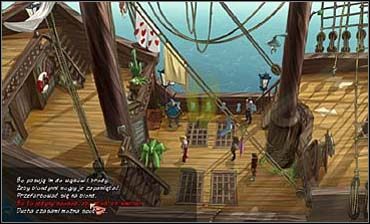 Panie przenoszą się na pokład, a piracka załoga zbiera się wokół nich w charakterze sędziów - Urocza Panna (2) | Rozdział pierwszy | So Blonde Blondynka w opałach - So Blonde: Blondynka w opałach - poradnik do gry