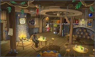 Tu udaje się do gospody (pierwszy budynek po prawej) w słusznym przekonaniu, że może przybytek ten dysponuje pokojami do wynajęcia - Rynek | Rozdział pierwszy | So Blonde Blondynka w opałach - So Blonde: Blondynka w opałach - poradnik do gry