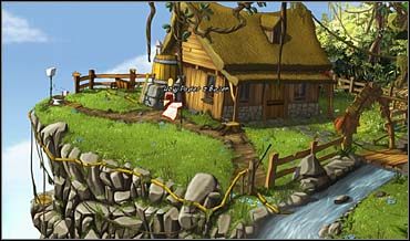 Uzyskawszy ociosaną kłodę , blondynka lokuje ją pod bojlerem, dorzuca pomiętą kartkę papieru i podpala zapałkami - Dworek burmistrza | Rozdział trzeci | So Blonde Blondynka w opałach - So Blonde: Blondynka w opałach - poradnik do gry