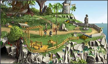 Mistrzem ceremonii podczas Leśnej Próby jest wódz Bajari - Rynek, kamieniołomy, śródmieście, Złota Polana | Rozdział trzeci - So Blonde: Blondynka w opałach - poradnik do gry