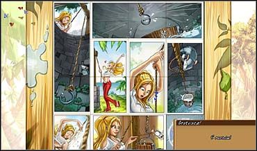 Tak pojawia się kolejna mini gierka, choć tym razem są to przesuwane puzzle - Opuszczony klasztor, Złota Polana | Rozdział trzeci - So Blonde: Blondynka w opałach - poradnik do gry