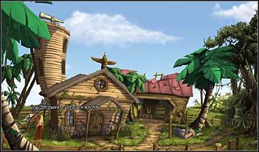 Tej akurat Sunny wie, gdzie szukać, wraca zatem do opuszczonego klasztoru - Rynek i plaża, Opuszczony klasztor | Rozdział trzeci - So Blonde: Blondynka w opałach - poradnik do gry