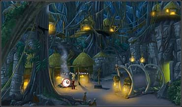 Chemin nie chce z nią gadać, dopóki So nie pokaże mu rzeczonego oka - Prastare Drzewo, rynek, wioska Voodoo | Rozdział czwarty - So Blonde: Blondynka w opałach - poradnik do gry