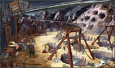 Tam burmistrz zagaduje So i Enrico, po czym instruuje Marię, by na jego znak przyłożyła strażnikowi - Kamieniołomy, Starówka, mroczna plaża | Rozdział czwarty - So Blonde: Blondynka w opałach - poradnik do gry