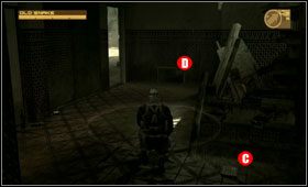 Wóz piechoty stoi w głębi i blokuje swobodne przejście [A] - Middle East - Ground Zero | Akt pierwszy Metal Gear Solid 4 Guns of the Patriots - Metal Gear Solid 4: Guns of the Patriots - poradnik do gry