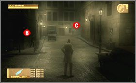 Mijając pierwszy zakręt, uważaj na stojącą tam puszkę [A] i nie potrąć jej - Eastern Europe - Midtown Sector | Akt trzeci Metal Gear Solid 4 - Metal Gear Solid 4: Guns of the Patriots - poradnik do gry