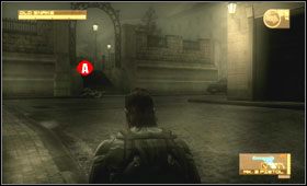 Korzystając z kamuflażu, podjedź MG do żołnierza i poraź go prądem - Eastern Europe - Midtown Sector | Akt trzeci Metal Gear Solid 4 - Metal Gear Solid 4: Guns of the Patriots - poradnik do gry