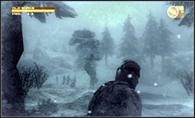 Z góry okaże się, że teren patrolowany jest przez Gekko - Alaska - Snowfield & Heliport | Akt czwarty Metal Gear Solid 4 - Metal Gear Solid 4: Guns of the Patriots - poradnik do gry