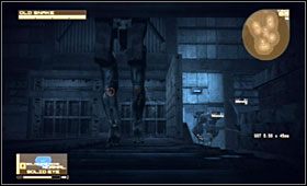 Kiedy Dwarf-Gekko odwrócą się w drugą stronę, przejdź za beczki kawałek dalej - Alaska - Blast Furnace & Casting Facility | Akt czwarty Metal Gear Solid 4 - Metal Gear Solid 4: Guns of the Patriots - poradnik do gry