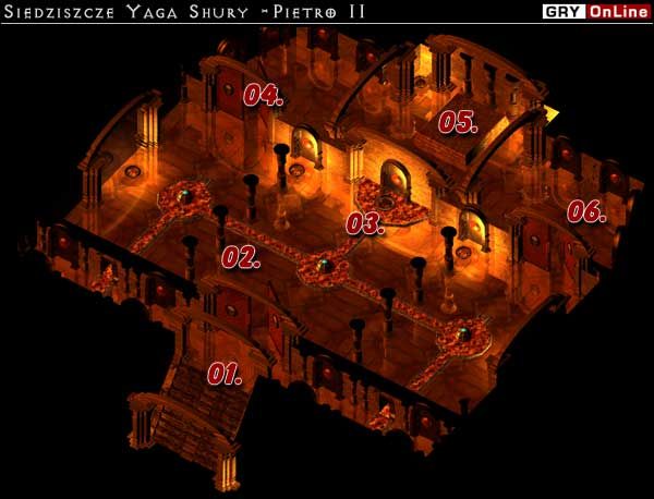 1 - X: Siedziszcze Yaga Shury - II piętro | Baldurs Gate II Tron Bhaala - Baldurs Gate II: Tron Bhaala - poradnik do gry
