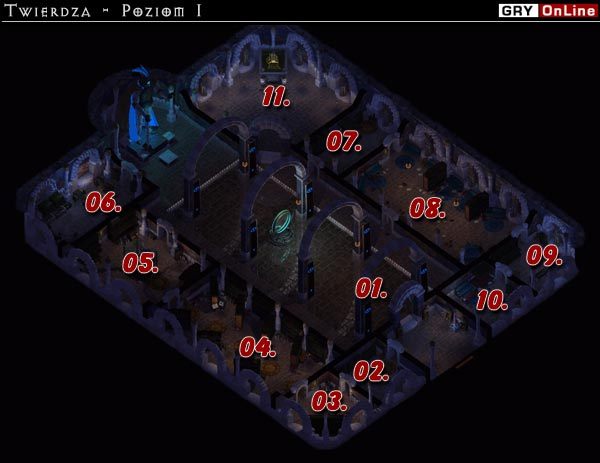 1 - XIX: Twierdza Strażnika - Poziom 1 | Baldurs Gate II Tron Bhaala - Baldurs Gate II: Tron Bhaala - poradnik do gry