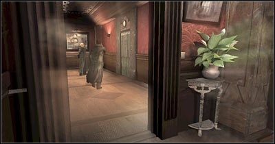 Zbliżysz się do prawych drzwi, które zostaną otwarte przez towarzyszącą Ci osobę - Scena 1 - Pobudka | Epizod 1 Alone in the Dark - Alone in the Dark - poradnik do gry