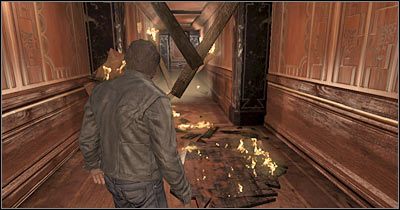 Odwróć się i skieruj do pojedynczych drzwi, które należy otworzyć - Scena 3 - Schody pożarowe (cz.1) | Epizod 1 Alone in the Dark - Alone in the Dark - poradnik do gry