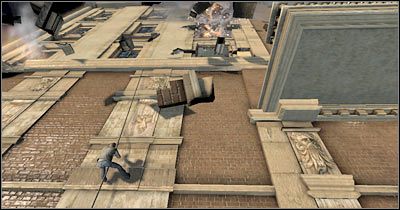 Ostatecznie zbliżysz się do dużego prawego balkoniku - Scena 4 - Nie patrz w dół | Epizod 1 Alone in the Dark - Alone in the Dark - poradnik do gry