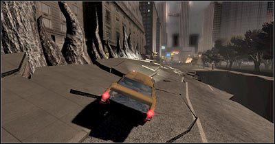 Musisz się teraz pilnować, gdyż znajduje się tu więcej cywilnych aut - Scena 5 - 59 ulica | Epizod 2 Alone in the Dark - Alone in the Dark - poradnik do gry