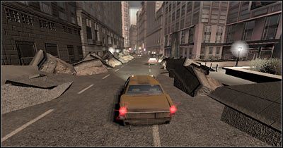 W odpowiednim momencie skręć w prawo (screen), udając się do charakterystycznego zwężenia - Scena 5 - 59 ulica | Epizod 2 Alone in the Dark - Alone in the Dark - poradnik do gry