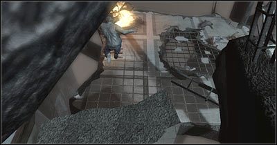 Nie czekaj na pojawienie się pierwszego potwora, tylko błyskawicznie podbiegnij do krzesła - Scena 2 - W dół szczeliny (cz.2) | Epizod 3 Alone in the Dark - Alone in the Dark - poradnik do gry