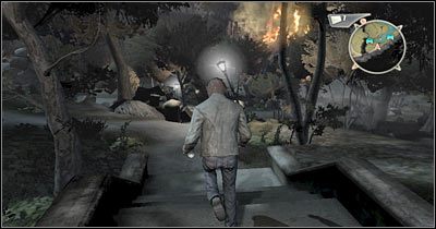 Masz teraz dwa wyjścia - możesz w dalszym ciągu biec na południe lub skierować się na wschód - Scena 4 - Szwy i prawda | Epizod 3 Alone in the Dark - Alone in the Dark - poradnik do gry