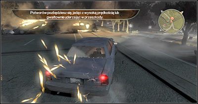 W miarę możliwości jak najszybciej postaraj się znaleźć na głównej drodze (screen) i ruszaj w stronę kolejnego checkpointu - Scena 1 - Przejażdżka do muzeum | Epizod 4 Alone in the Dark - Alone in the Dark - poradnik do gry