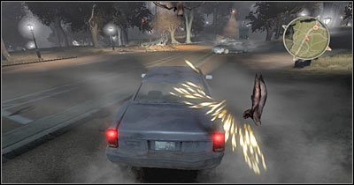 W pokazanym na screenie miejscu zmuszony zostaniesz do chwilowego zjechania z głównej drogi - Scena 1 - Przejażdżka do muzeum | Epizod 4 Alone in the Dark - Alone in the Dark - poradnik do gry